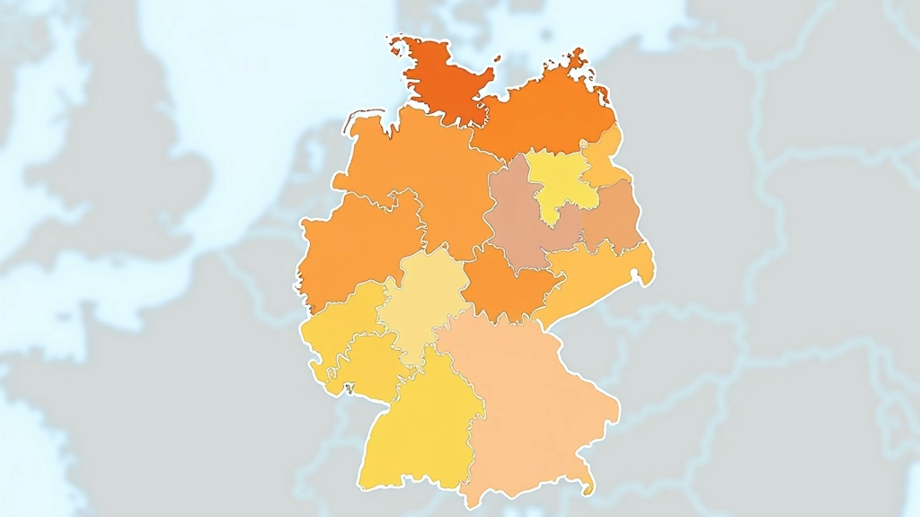 Deutschlandkarte mit farblicher Kennzeichnung der Wohnungsdefizite nach Bundesland und Großstadtregionen